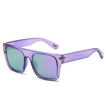 Carica l&#39;immagine nel visualizzatore di Gallery, rettangolo tom ford logo occhiali da sole donna uomo 2023 designer di marca driveng occhiali da sole leopardo nero oculos de sol feminino 