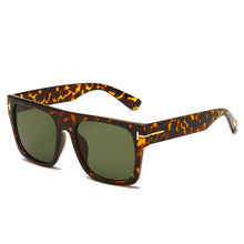 Carica l&#39;immagine nel visualizzatore di Gallery, rettangolo tom ford logo occhiali da sole donna uomo 2023 designer di marca driveng occhiali da sole leopardo nero oculos de sol feminino 