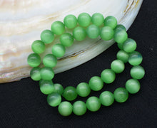 Load image into Gallery viewer, red/pink/green /blue cateye agate round 10mm bracelet 7.5inch wholesale beads nature FPPJ