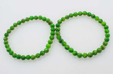 Load image into Gallery viewer, red/purple/green round faceted round jade 6mm bracelet 7.5inch wholesale beads nature