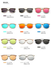 Carica l&#39;immagine nel visualizzatore di Gallery, reggaeon  2023 black ladies or men&#39;s cat mirror sunglasses d Sexy mirror retro sun glasses uv400 blue