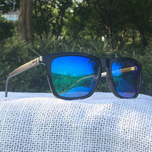 Load image into Gallery viewer, reggaeon  square polarized sunglasses  men&#39;s UV400 aluminum legs painted lenses night vision women sun glasses black