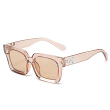 Load image into Gallery viewer, retro small rectangel off white logo sunglasses women men 2022 high quality driving sun glasses vintage oculos de sol feminino
