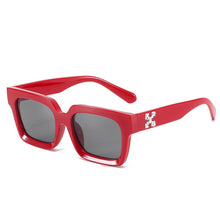 Load image into Gallery viewer, retro small rectangel off white logo sunglasses women men 2022 high quality driving sun glasses vintage oculos de sol feminino