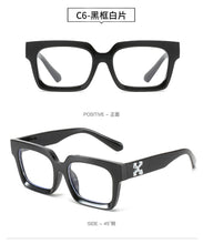 Load image into Gallery viewer, retro small rectangel off white logo sunglasses women men  high quality driving sun glasses vintage oculos de sol feminino