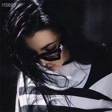 Load image into Gallery viewer, retro small rectangel off white logo sunglasses women men  high quality driving sun glasses vintage oculos de sol feminino