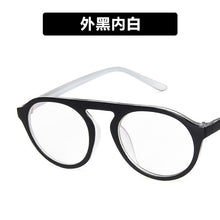 Load image into Gallery viewer, round frame flat lens 2415 fashionable personality large frame glasses frame with myopia cross border spectacle frame