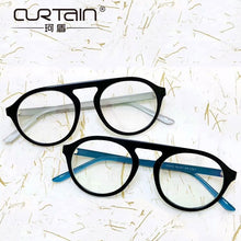 Load image into Gallery viewer, round frame flat lens 2415 fashionable personality large frame glasses frame with myopia cross border spectacle frame