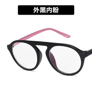 round frame flat lens 2415 fashionable personality large frame glasses frame with myopia cross border spectacle frame