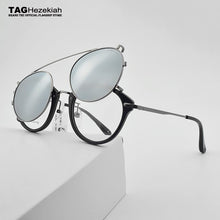 Load image into Gallery viewer, round glasses frame 2023 Brand retro eyeglasses Configuration Polarized sunglasses clip Myopic Computer Optical Frame