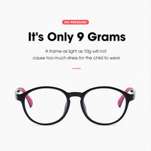 Load image into Gallery viewer, seemfly Children Silicone Glasses Retro Small Round Frame Kids Ultralight TR90 Spectacles Frame Protection Optical Lens Eyewear