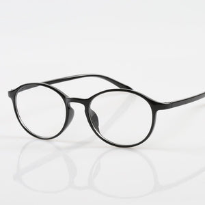 seemfly Diopter +1.0 1.5 2.0 2.5 3.0 3.5 Men Reading Glasses TR90 Vintage Round Frame Reading Eyeglasses Women Presbyopia Goggle