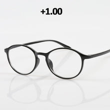 Load image into Gallery viewer, seemfly Diopter +1.0 1.5 2.0 2.5 3.0 3.5 Men Reading Glasses TR90 Vintage Round Frame Reading Eyeglasses Women Presbyopia Goggle