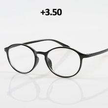 Load image into Gallery viewer, seemfly Diopter +1.0 1.5 2.0 2.5 3.0 3.5 Men Reading Glasses TR90 Vintage Round Frame Reading Eyeglasses Women Presbyopia Goggle