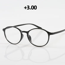 Load image into Gallery viewer, seemfly Diopter +1.0 1.5 2.0 2.5 3.0 3.5 Men Reading Glasses TR90 Vintage Round Frame Reading Eyeglasses Women Presbyopia Goggle