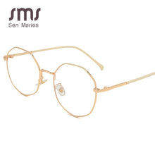 Carica l&#39;immagine nel visualizzatore di Gallery, sen maries Optical Transparent Glasses Women Myopia Eyeglasses Frames Metal Spectacles  Gold Clear Lenses Women&#39;s Glasses