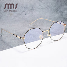 Carica l&#39;immagine nel visualizzatore di Gallery, sen maries Optical Transparent Glasses Women Myopia Eyeglasses Frames Metal Spectacles  Gold Clear Lenses Women&#39;s Glasses