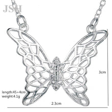 Carica l&#39;immagine nel visualizzatore di Gallery, collana color argento gioielli donna moda matrimonio Croce cristallo CZ Collana pendente in pietra zircone regalo di Natale n296 