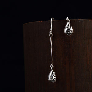silver restoring ancient ways is hollow-out decorative ear earrings wholesale line joker temperament woman model
