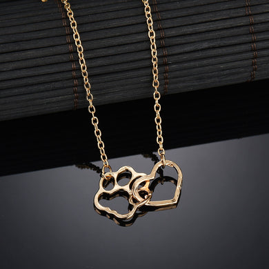 simple fashion elegant style exquisite design Cat claws pattern Heart shaped pendant sexy clavicle chain Necklace women gift