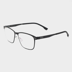 square Berlin Screwless Eyeglasses Handmade Stainless Steel Glasses Frames Eye Glasses Frames For Men  Designer