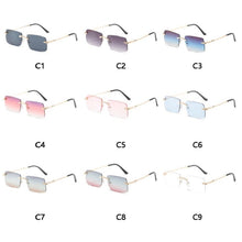 Load image into Gallery viewer, square Rimless sunglasses women 2023 sexy  brand metal sunshade sun glasses trend retro gradient glasses uv400