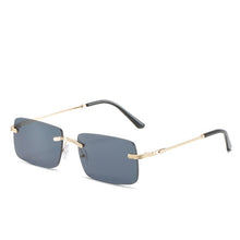 Load image into Gallery viewer, square Rimless sunglasses women 2023 sexy  brand metal sunshade sun glasses trend retro gradient glasses uv400