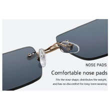 Load image into Gallery viewer, square Rimless sunglasses women 2023 sexy  brand metal sunshade sun glasses trend retro gradient glasses uv400