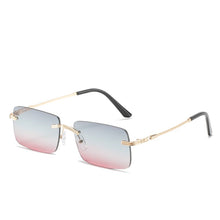 Load image into Gallery viewer, square Rimless sunglasses women 2023 sexy  brand metal sunshade sun glasses trend retro gradient glasses uv400