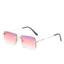 Load image into Gallery viewer, square Rimless sunglasses women 2023 sexy  brand metal sunshade sun glasses trend retro gradient glasses uv400