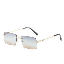 Load image into Gallery viewer, square Rimless sunglasses women 2023 sexy  brand metal sunshade sun glasses trend retro gradient glasses uv400