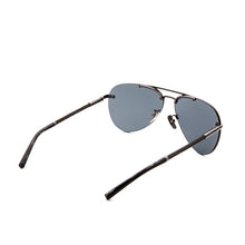 Load image into Gallery viewer, stylish nylon polarized silver sunglasses women men high level dark green lens sunglasses box accessories elegant glasses 8126sy