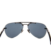 Load image into Gallery viewer, stylish nylon polarized silver sunglasses women men high level dark green lens sunglasses box accessories elegant glasses 8126sy