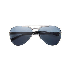 Load image into Gallery viewer, stylish nylon polarized silver sunglasses women men high level dark green lens sunglasses box accessories elegant glasses 8126sy