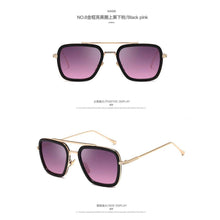 Load image into Gallery viewer, sun glasses men 2023 women sunglasses retro vintage iron man square glasses designer sunglass shades for woman солнцезащ