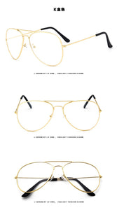 occhiali da sole classici maschili femminili occhiali UV400 metallo argento design del marchio occhiali trasparenti ad alta definizione