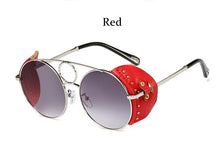Load image into Gallery viewer, sunglasses women  Round Steampunk men's glasses vintage Gradient Black women's sunglasses 2023 shades for women
