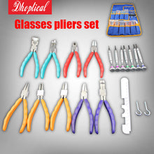 Load image into Gallery viewer, super value glasses plier set ,9 pcs matt pliers 7 different screwdriver glasses fix tool