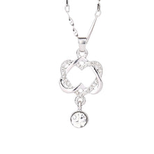 Carica l&#39;immagine nel visualizzatore di Gallery, Collane con ciondolo a forma di cuore doppio da donna Collane con gioielli a catena 2018 Collane con ciondolo a catena femminile Regalo per ragazze Dropship