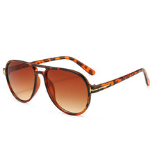 Carica l'immagine nel visualizzatore di Gallery, tf sunglasses men women 2023 futuristic pilot sun glasses leopard green vintage oculos de sol feminino uv400