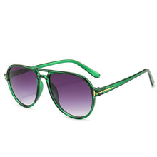 Carica l'immagine nel visualizzatore di Gallery, tf sunglasses men women 2023 futuristic pilot sun glasses leopard green vintage oculos de sol feminino uv400