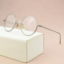 Load image into Gallery viewer, titanium brand eyeglasses Women&#39;s round glasses frame men optical glasses frame women Retro spectacle frames Men&#39;s nerd