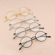 Load image into Gallery viewer, titanium brand eyeglasses Women&#39;s round glasses frame men optical glasses frame women Retro spectacle frames Men&#39;s nerd