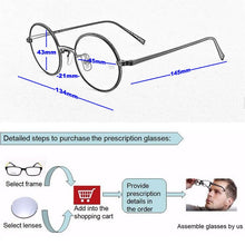 Load image into Gallery viewer, titanium brand eyeglasses Women&#39;s round glasses frame men optical glasses frame women Retro spectacle frames Men&#39;s nerd