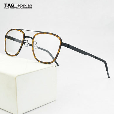 titanium optical glasses frame men 2023 computer myopia eyeglasses frames men Square brand eye glasses frames for women