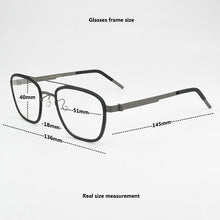 Load image into Gallery viewer, titanium optical glasses frame men 2023 computer myopia eyeglasses frames men Square brand eye glasses frames for women