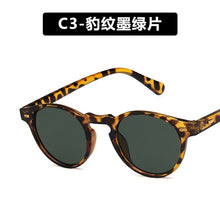 Load image into Gallery viewer, tom ford sunglassses women men 2023 brand designer clear black green leopard small roung  sun glasses oculos de sol masculina