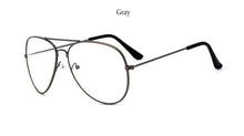 Load image into Gallery viewer, transparent women&#39;s glasses pilot glasses black frame  Spectacle Frame Clear Lens Fake Glasses feminino oculos eyeglasses