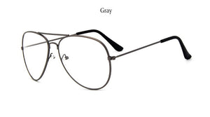 transparent women's glasses pilot glasses black frame  Spectacle Frame Clear Lens Fake Glasses feminino oculos eyeglasses
