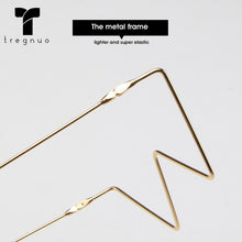 Carica l&#39;immagine nel visualizzatore di Gallery, tregnuo 2022 Triangle Glasses Women Cat Eye Glasses Frame Handmade Rhinestones Personalized Metal Glasses Frame
